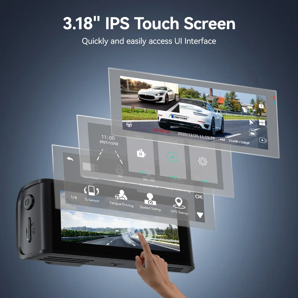 Registratore Video per Auto F7 - Dual Dash Cam With Gps Wifi recensione e prezzo