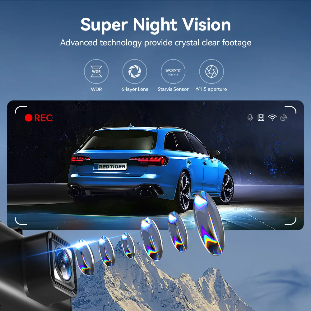 Registratore Video per Auto F7 - Dual Dash Cam With Gps Wifi recensione e prezzo
