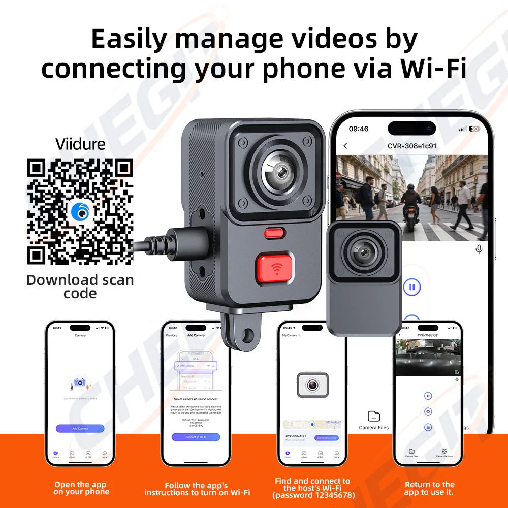 Registratore di Guida per Moto - Dash Cam 2K Dual Lens recensione e prezzo